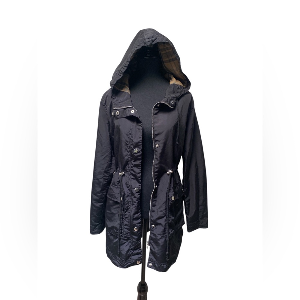 Glam Black Hooded Utility Jacket GUC M
